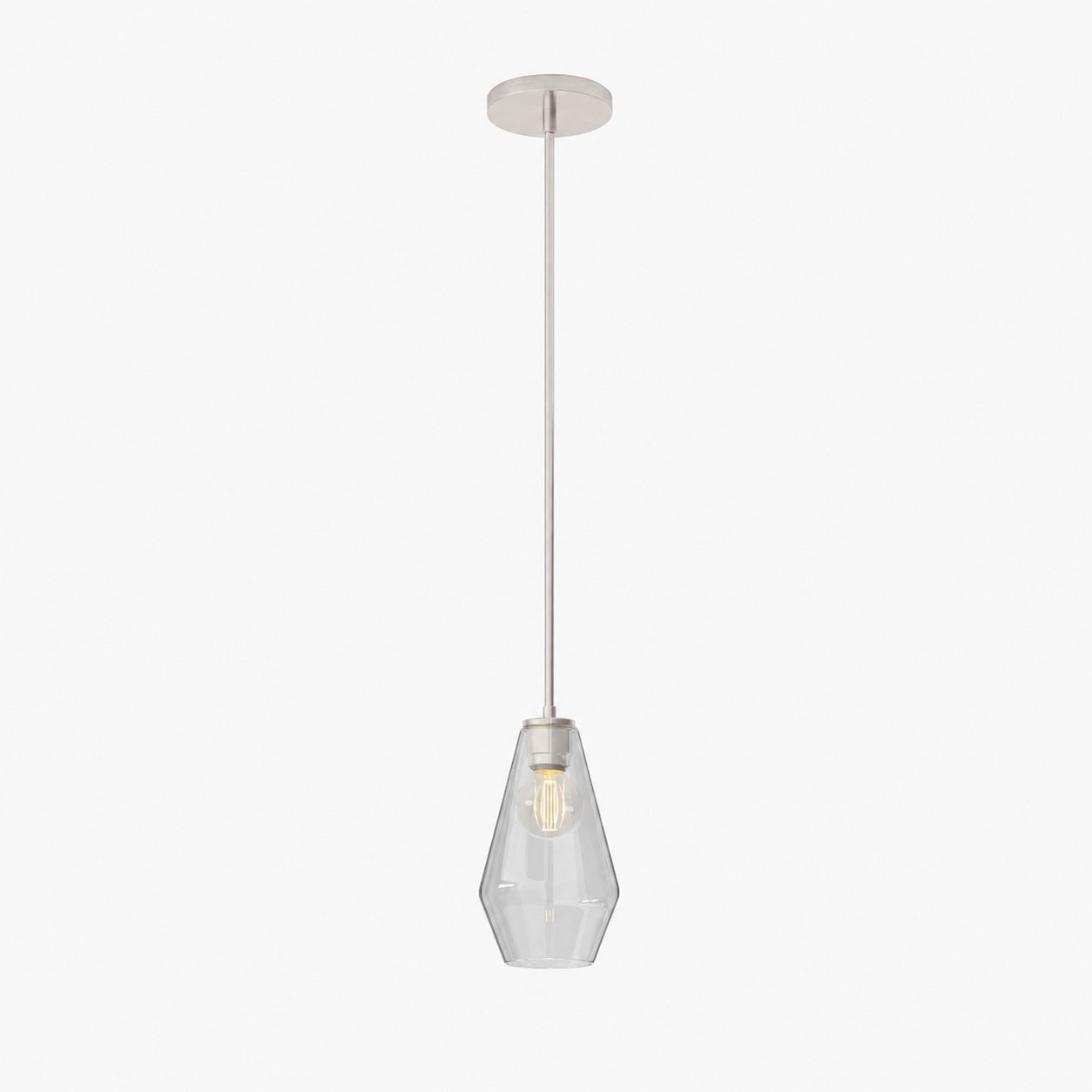 Merin Transparent Glass Sculpture Geometric Chandelier