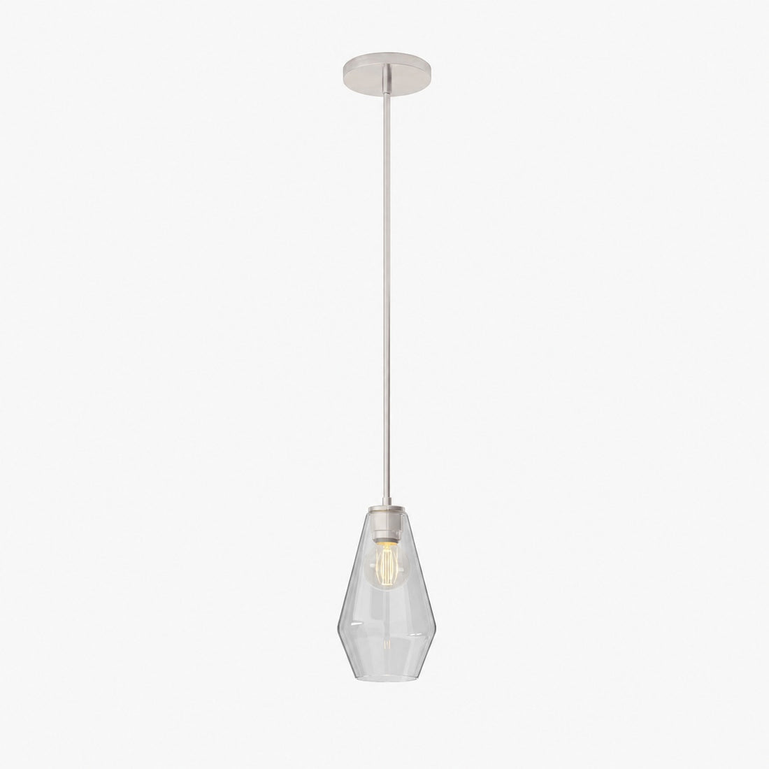 Merin Transparent Glass Sculpture Geometric Chandelier