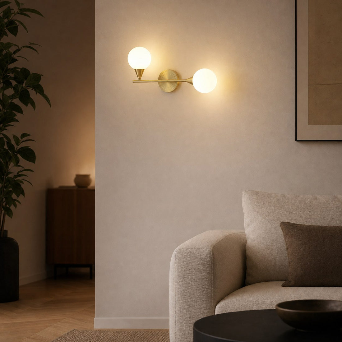 Holten Brass Armed Sconce