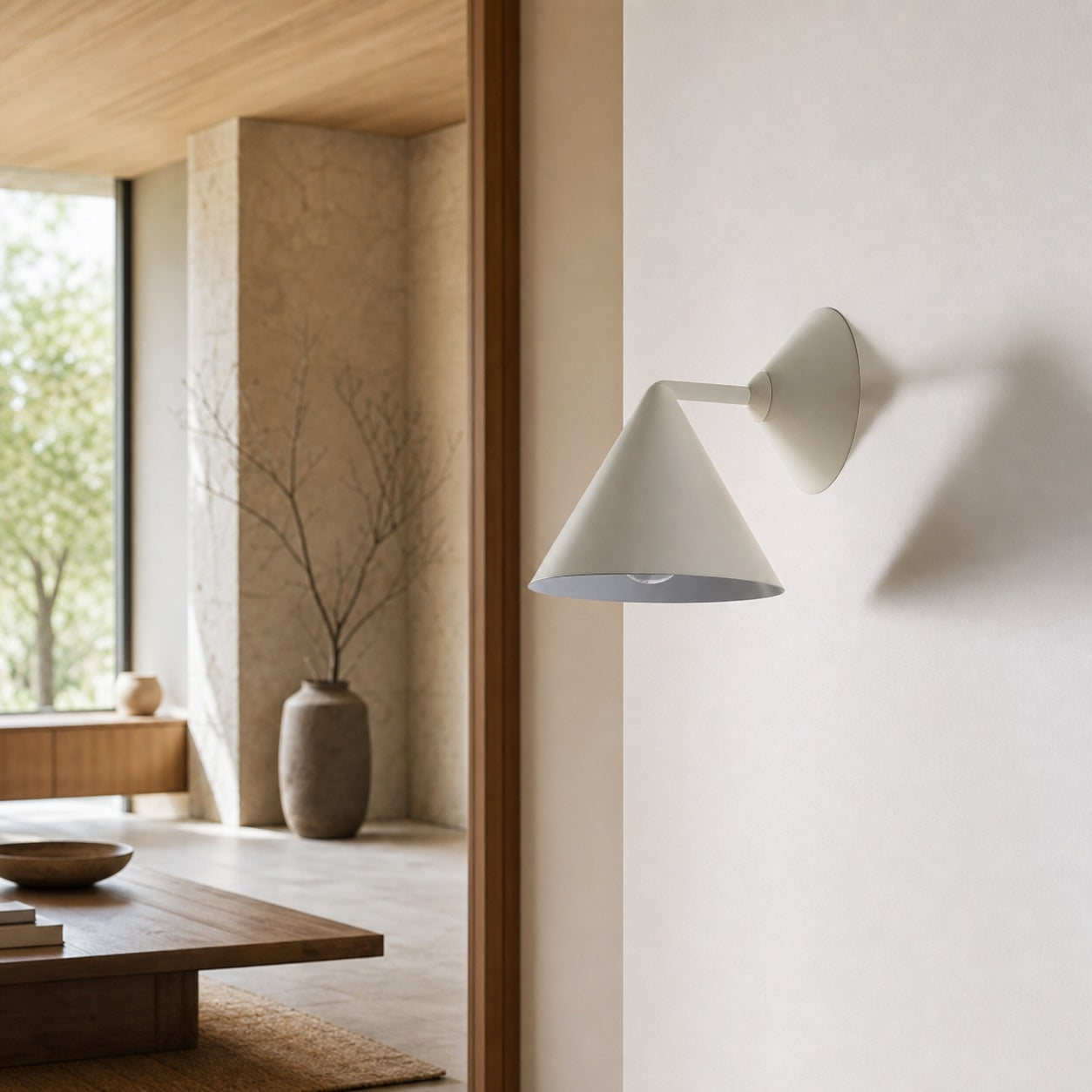 Brivana Sconce Wall Light - Brass Modern Lighting for Bedroom & Hallway