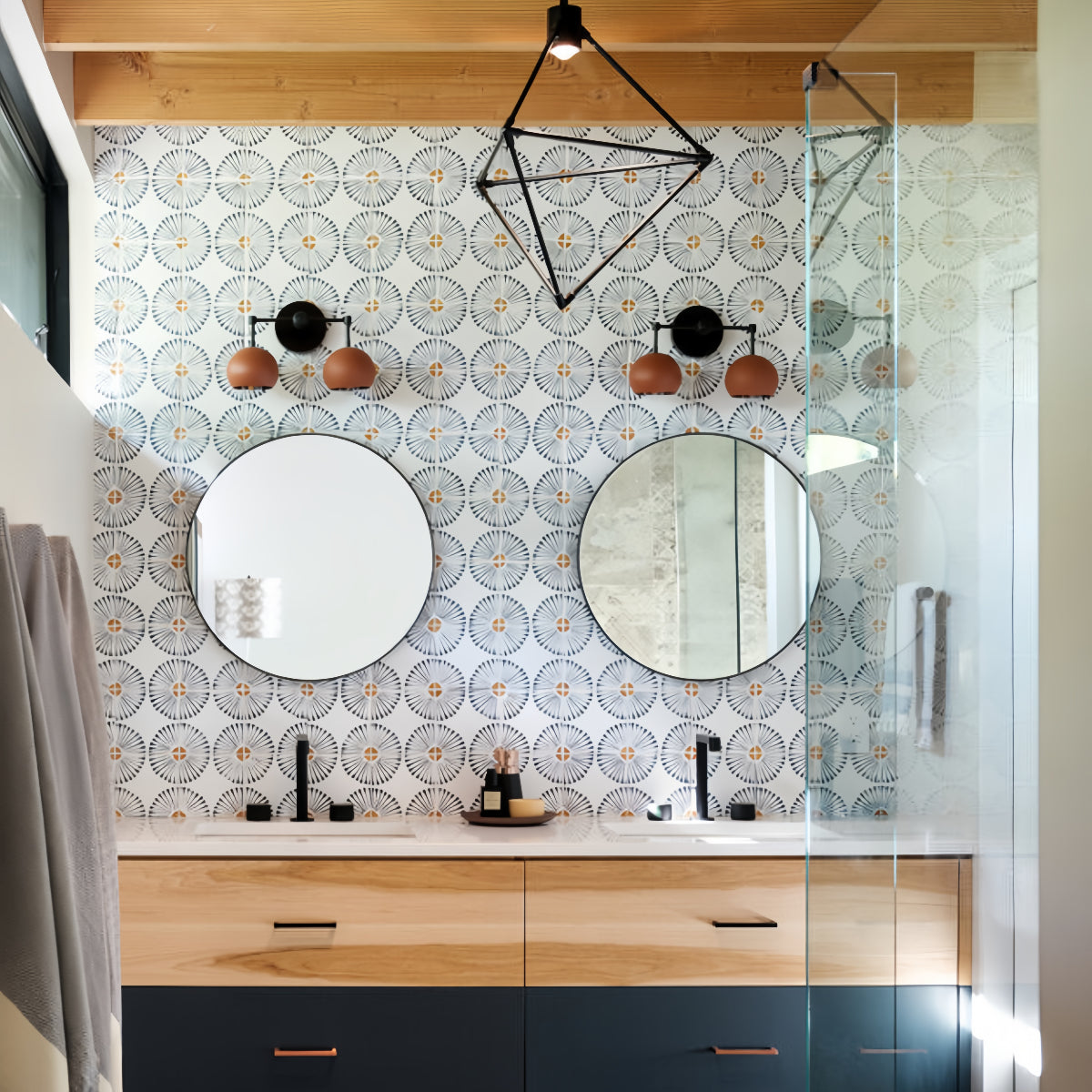 Terra Cotta Sconce - Bubble Pop Vanity Bath Wall Light