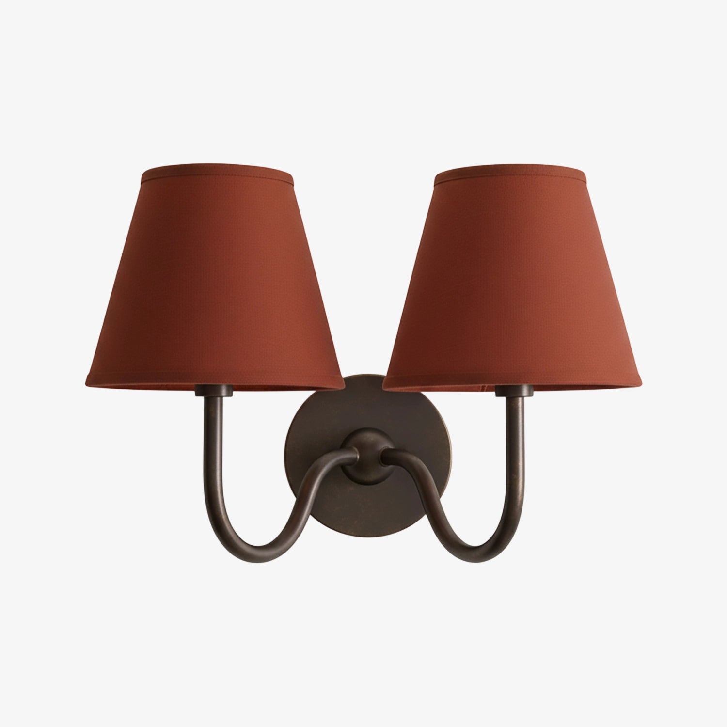 Luvora Vintage Pleated Shade Wall Lamp - Modern Brass Linen Wall Lighting