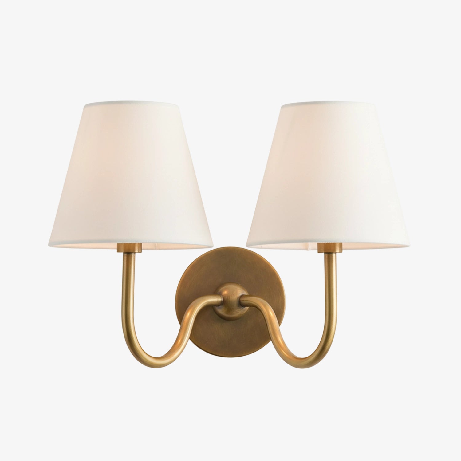 Luvora Vintage Pleated Shade Wall Lamp - Modern Brass Linen Wall Lighting
