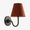 Luvora Vintage Pleated Shade Wall Lamp - Modern Brass Linen Wall Lighting