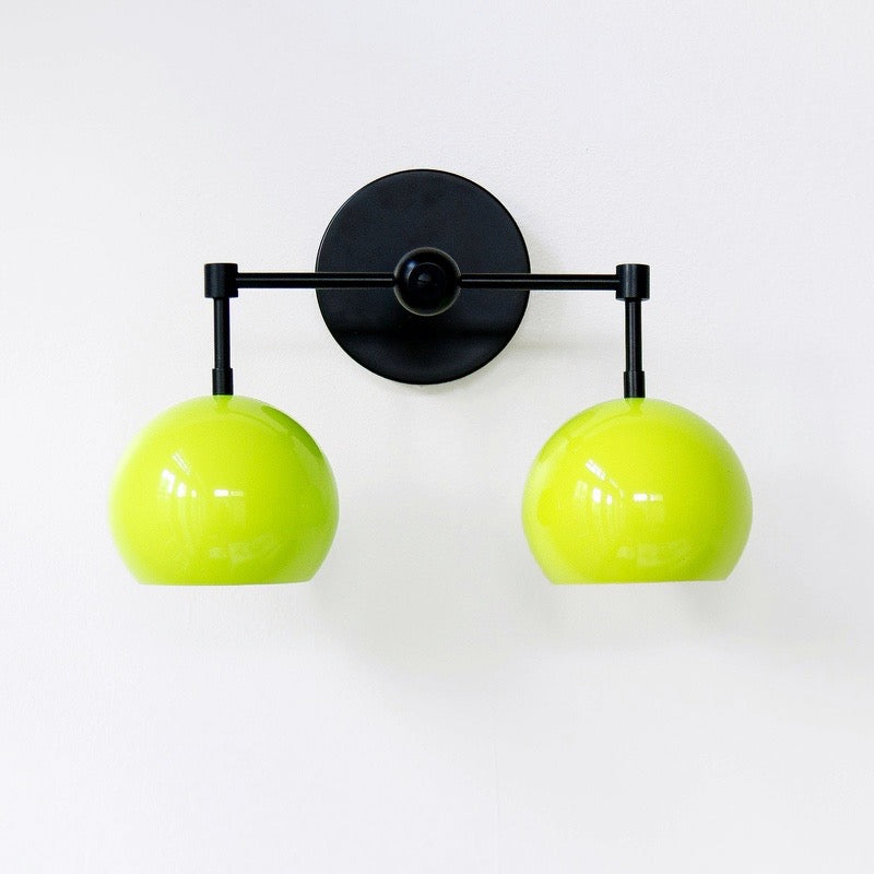 Spring Green Shades Loa Sconce - Double Bubble Pop Vanity Wall Light