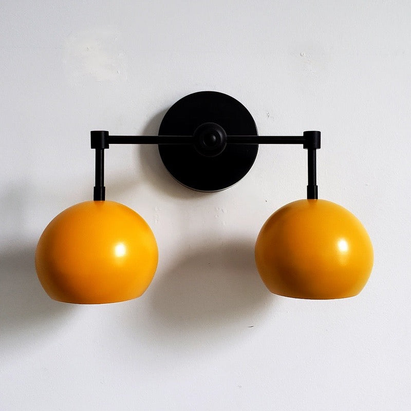 Sunshine Yellow Shades Loa Sconce - Bubble Pop Vanity Wall Light For Bedroom