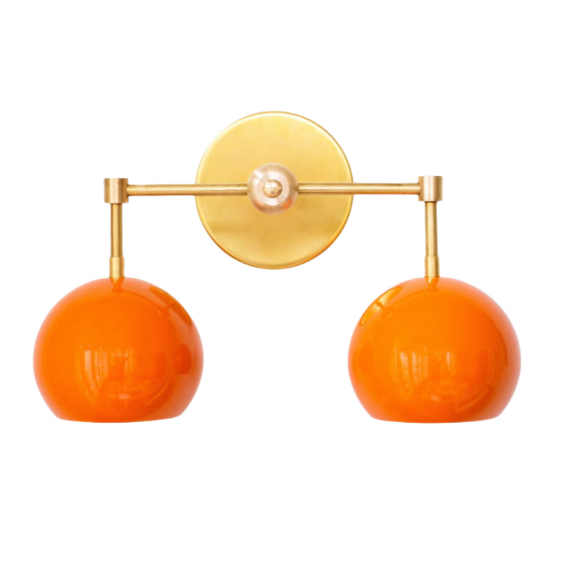 Orange Peel Wall Sconce - Double Bubble Vanity Bath Wall Light