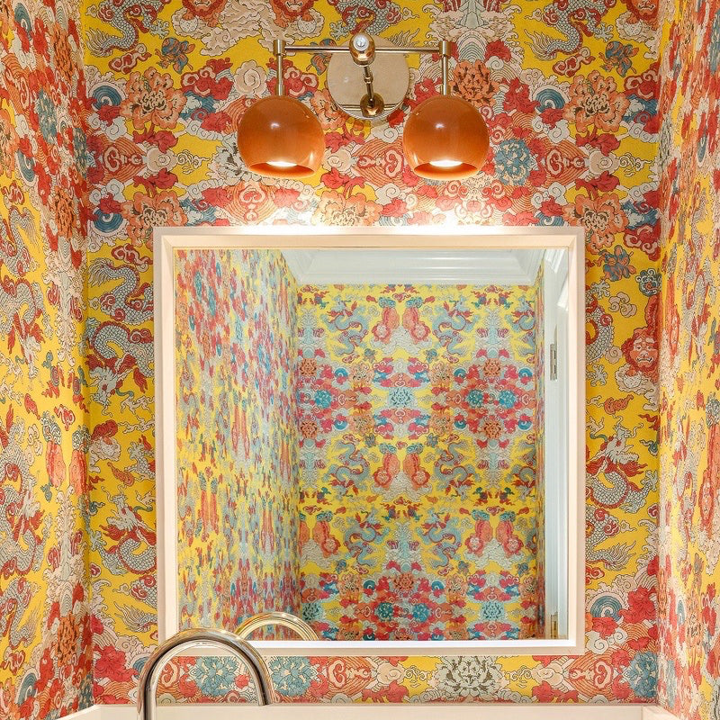 Orange Peel Wall Sconce - Double Bubble Vanity Bath Wall Light