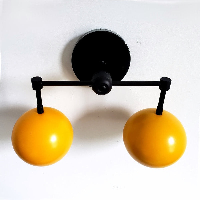 Sunshine Yellow Shades Sconce - Bubble Pop Vanity Wall Light For Bedroom