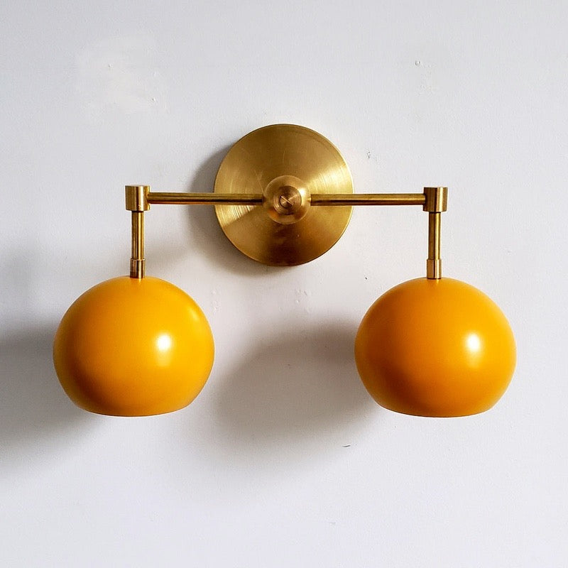 Sunshine Yellow Shades Loa Sconce - Bubble Pop Vanity Wall Light For Bedroom