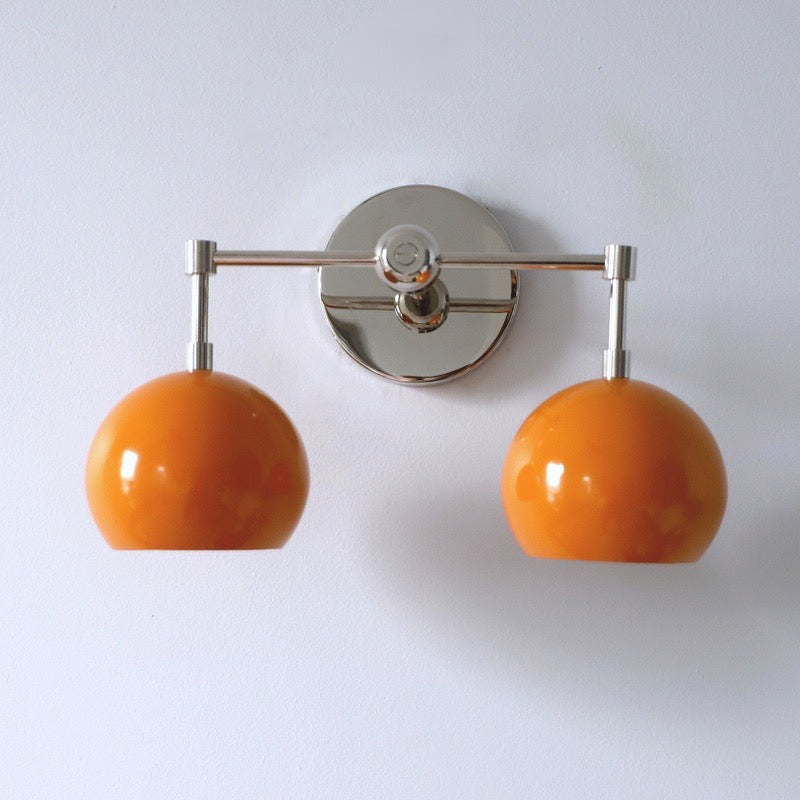 Orange Peel Loa Wall Sconce - Double Bubble Vanity Bath Wall Light