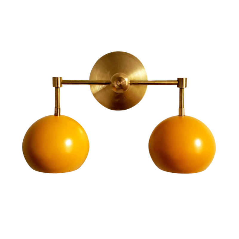 Sunshine Yellow Shades Loa Sconce - Bubble Pop Vanity Wall Light For Bedroom