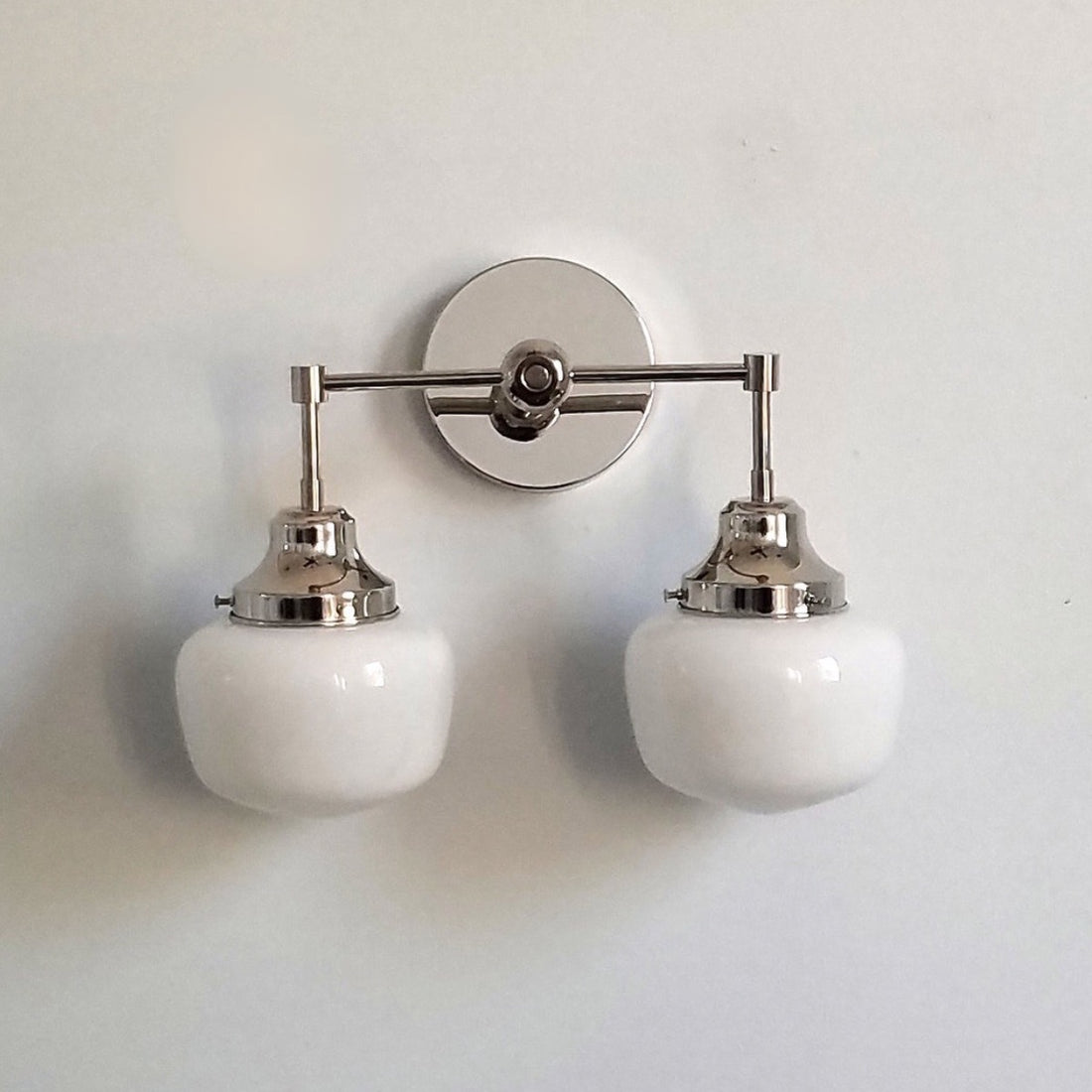 Double McMain Wall Sconce - Metal Glass Bubble Pop Vanity Wall Light
