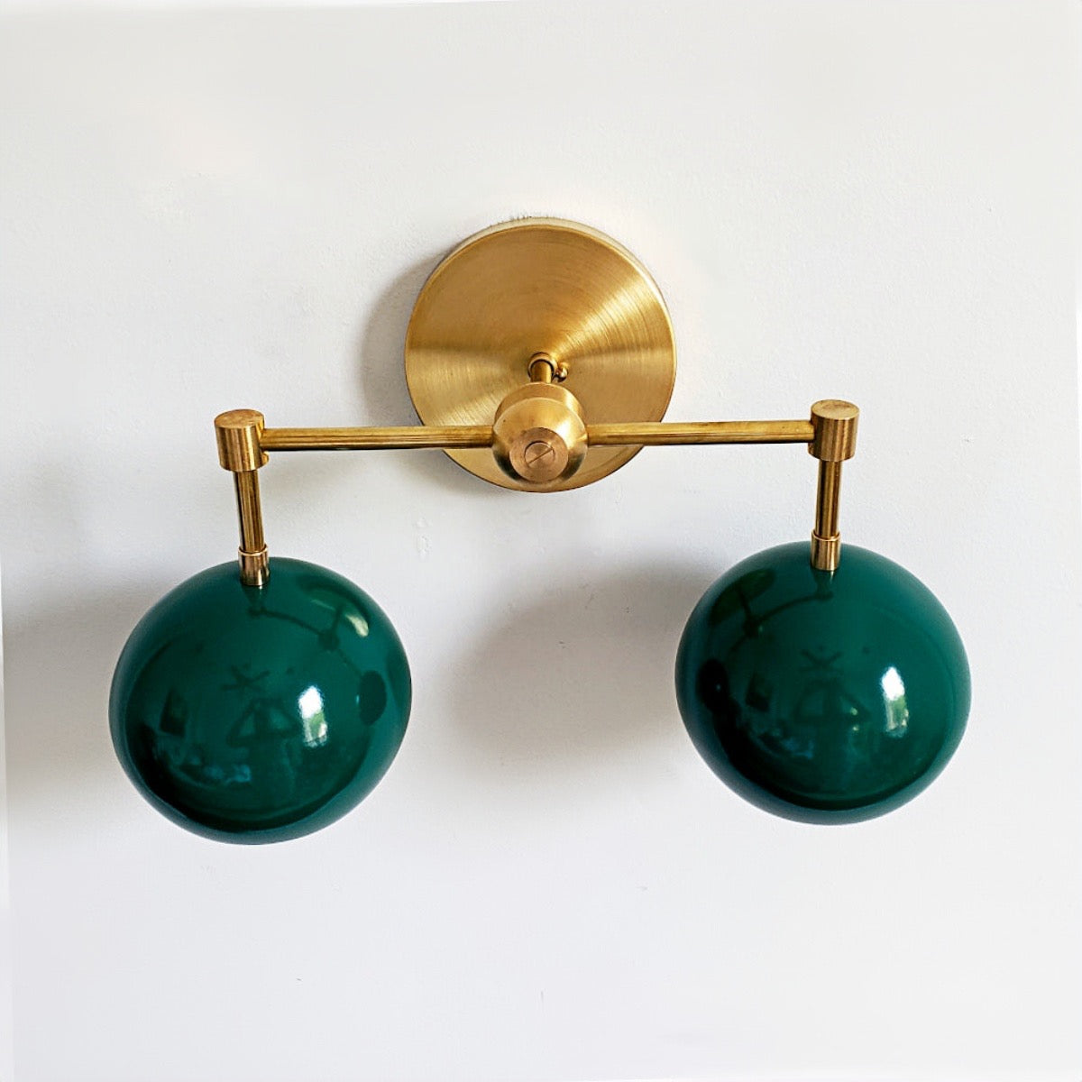Spring Green Shades Sconce - Double Bubble Pop Vanity Wall Light