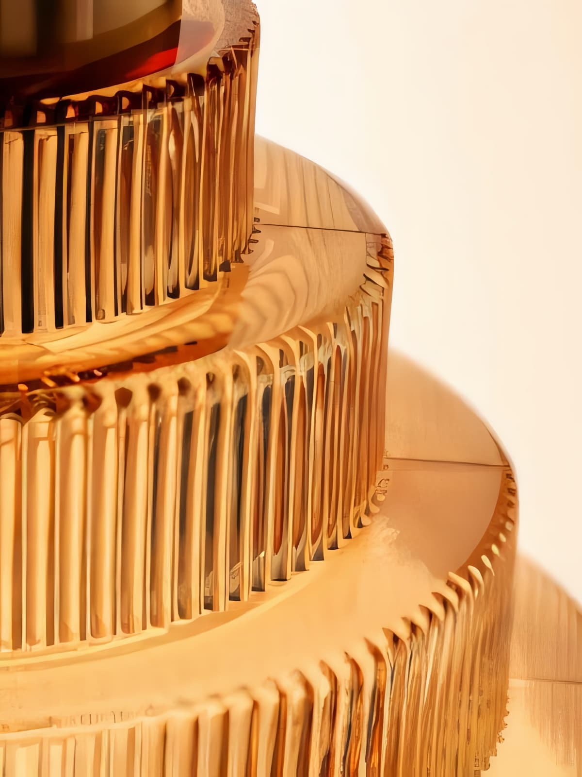 Vintage Striped Glass Pendant Light – Nordic Pleated Bottle Shade Lamp