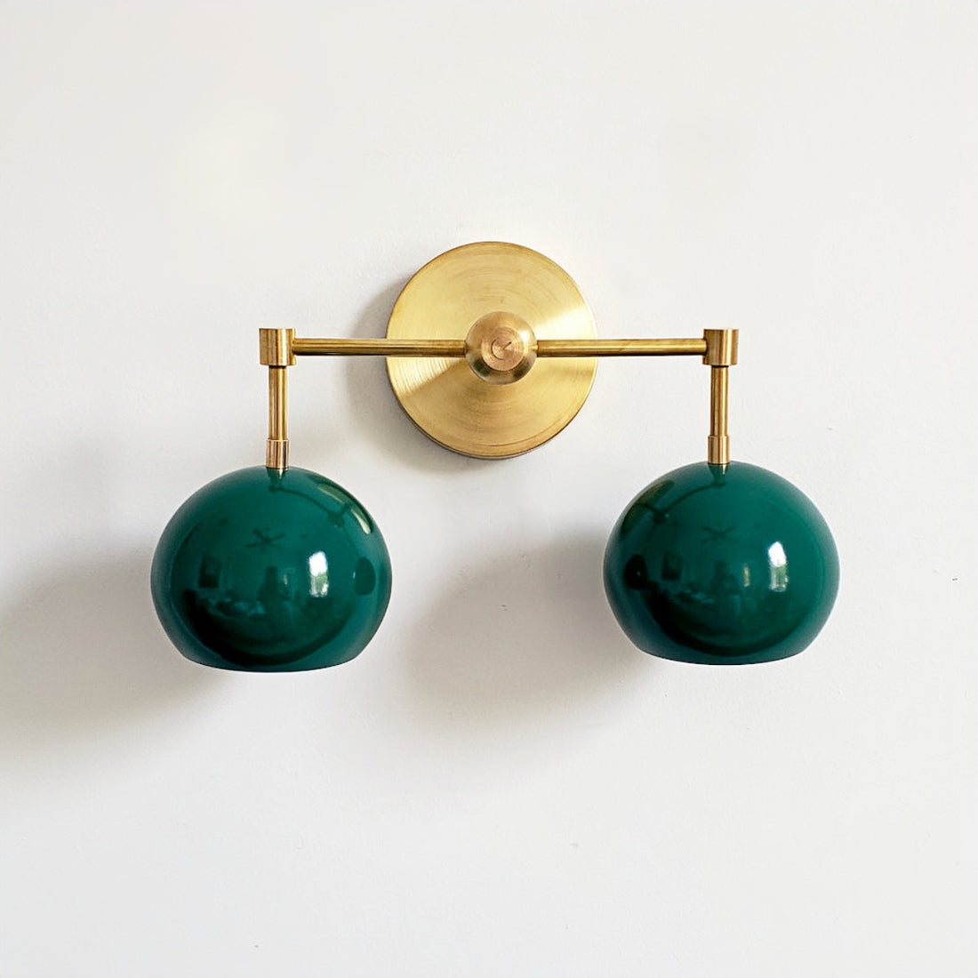 Spring Green Shades Loa Sconce - Double Bubble Pop Vanity Wall Light
