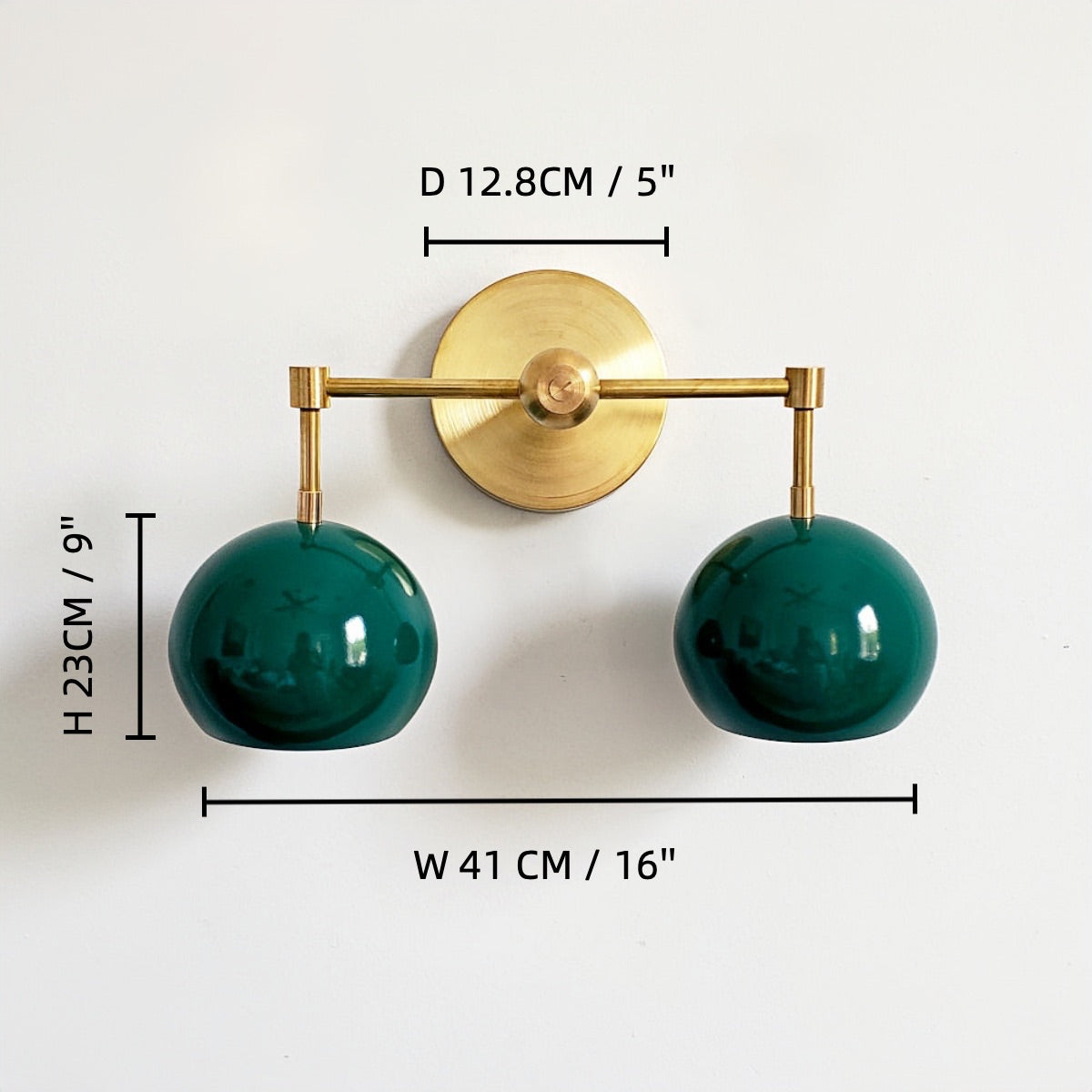 Spring Green Shades Sconce - Double Bubble Pop Vanity Wall Light