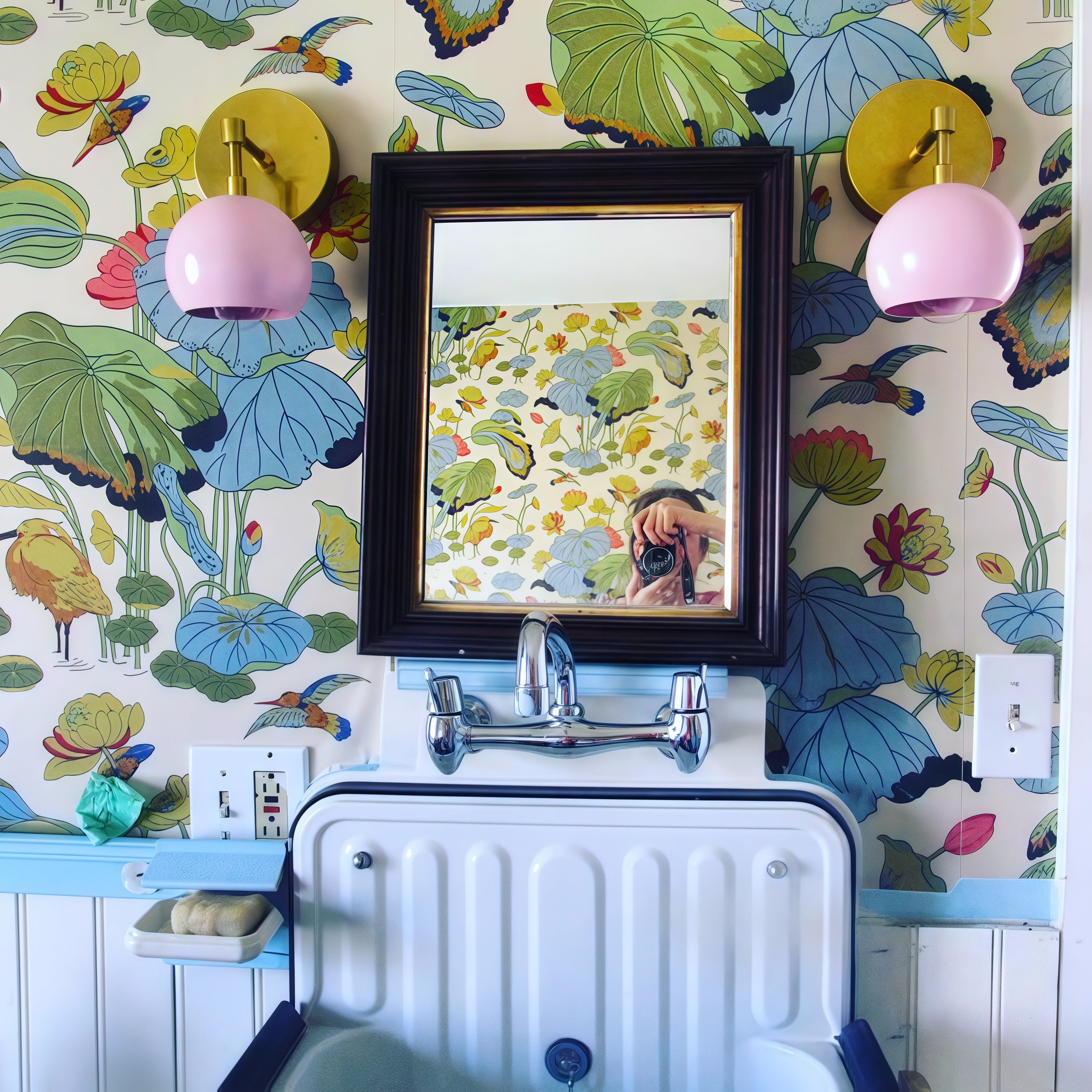 Modern Accent Soft Pink Globe Shade Wall Sconce