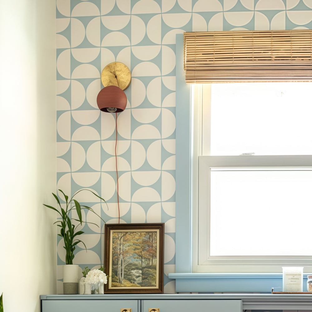 Modern Terra Cotta Globe Accent Wall Sconce