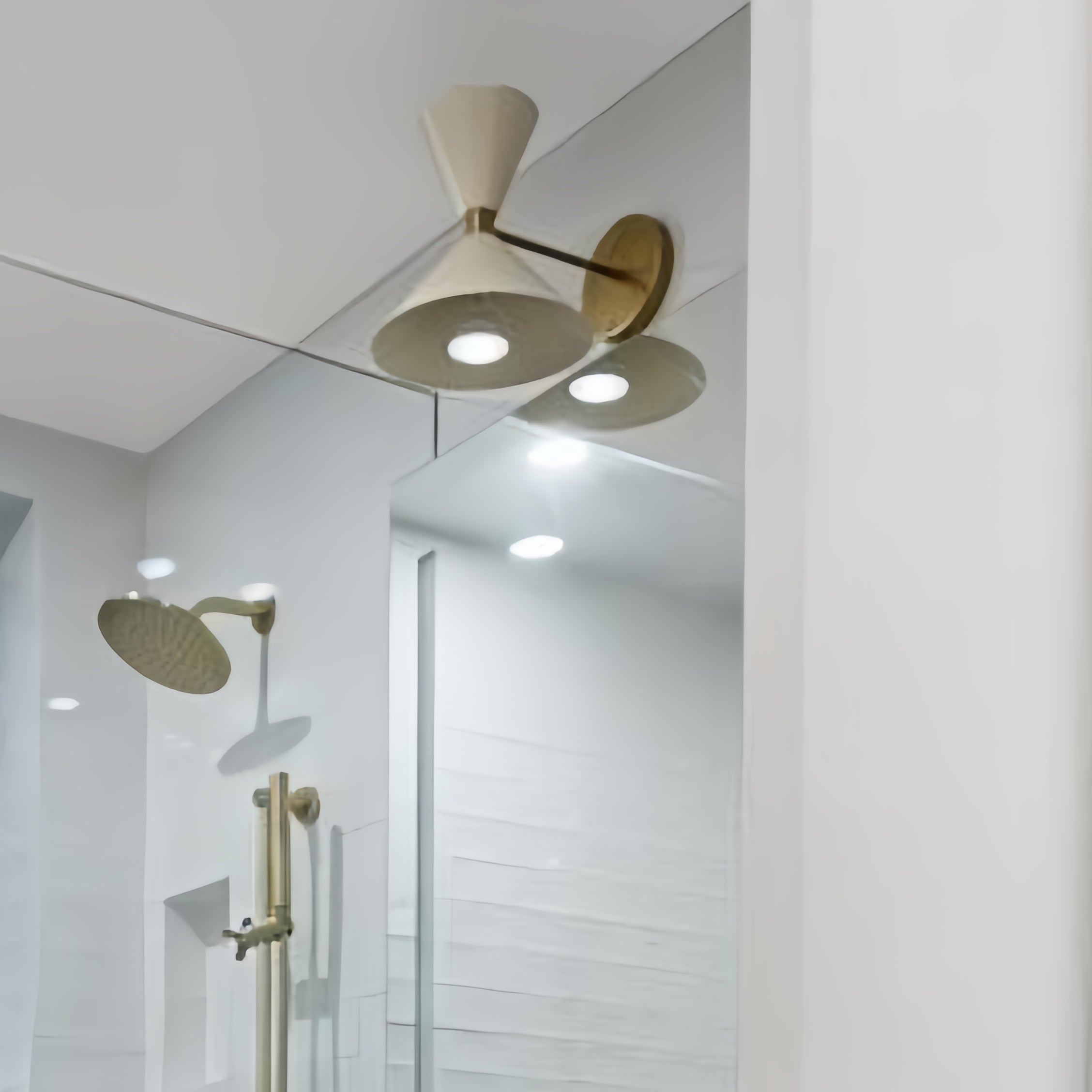 Brass Cone Wall Sconce - Hourglass Lighting for Home Spaces