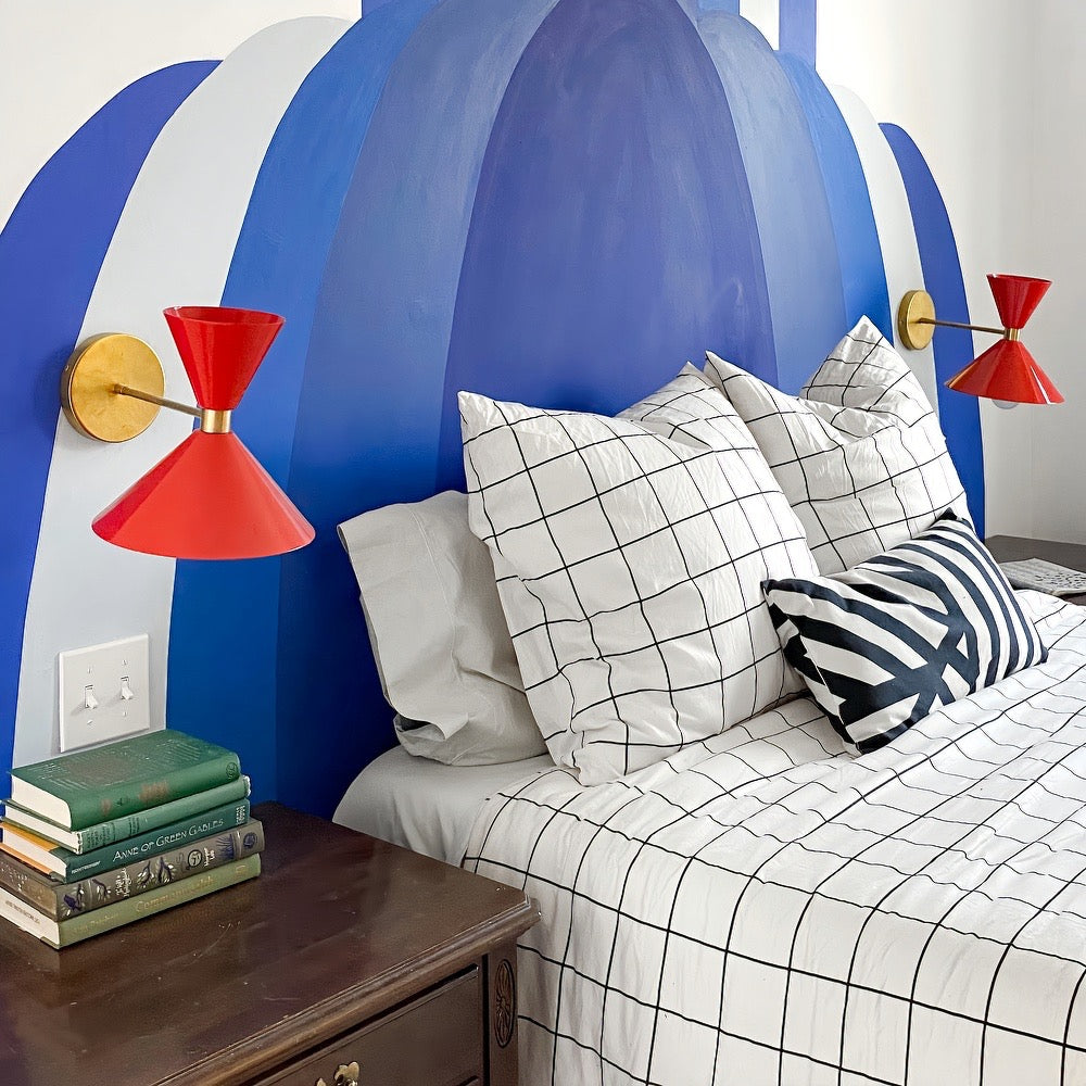 Brass Cone Wall Sconce - Hourglass Lighting for Home Spaces