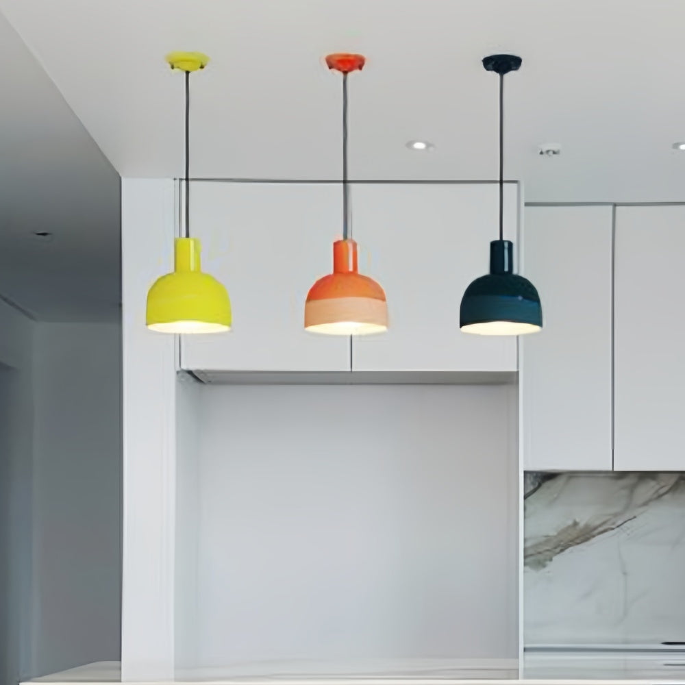 Modern Dome Shape Ceramic Pendant Light