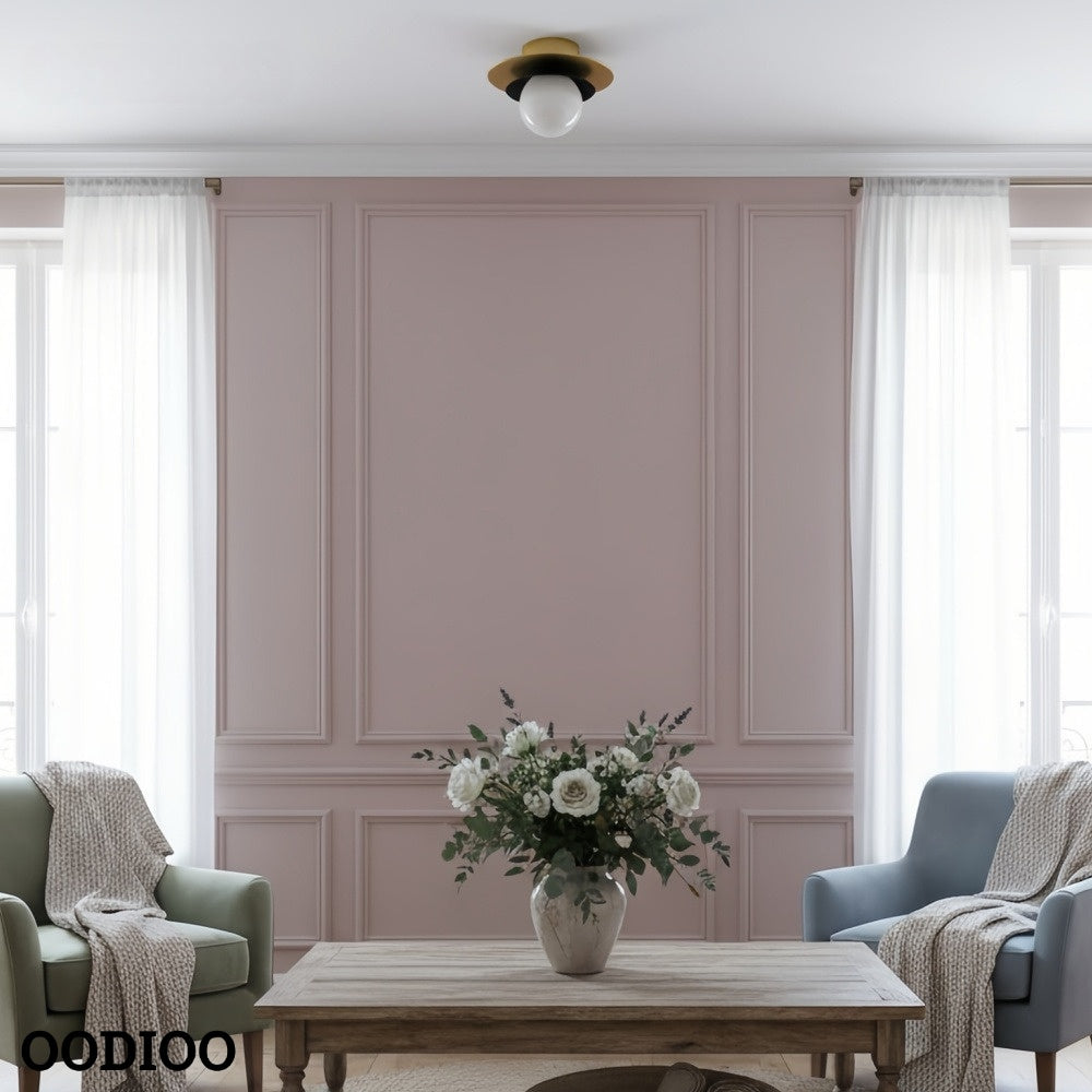 Artivo Layered Brass Globe Light – Versatile Opal Glass Ceiling or Wall Sconce for Stylish Spaces