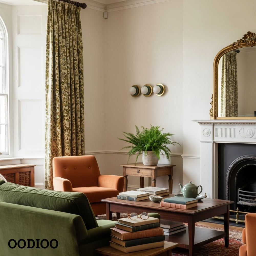 Artivo Layered Brass Globe Light – Versatile Opal Glass Ceiling or Wall Sconce for Stylish Spaces