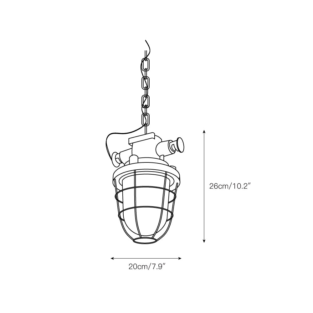 Bulkhead Cage Pendant Light