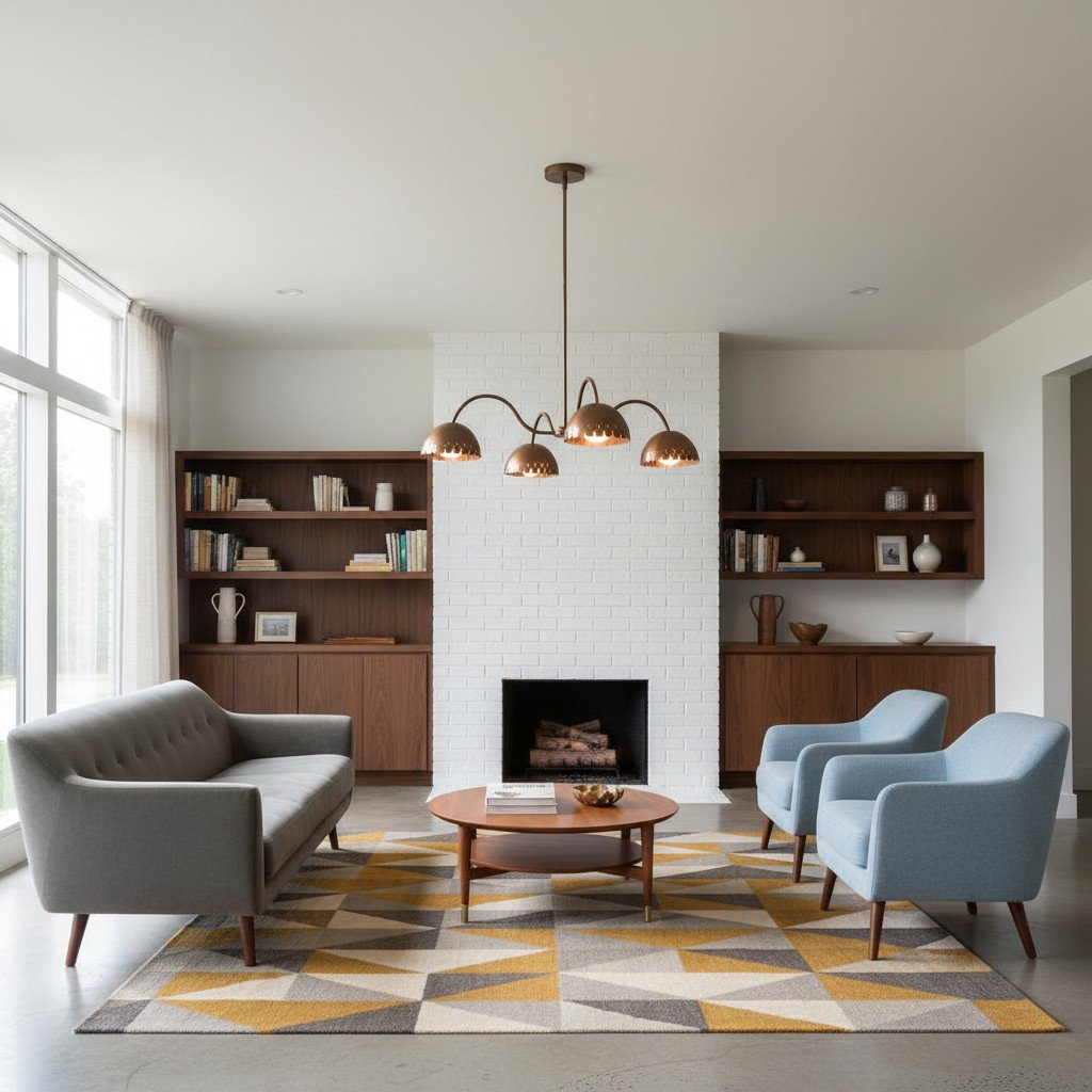 Lustrona Modern Chandelier – Artistic Metal Structure Statement Light for Living or Dining Areas