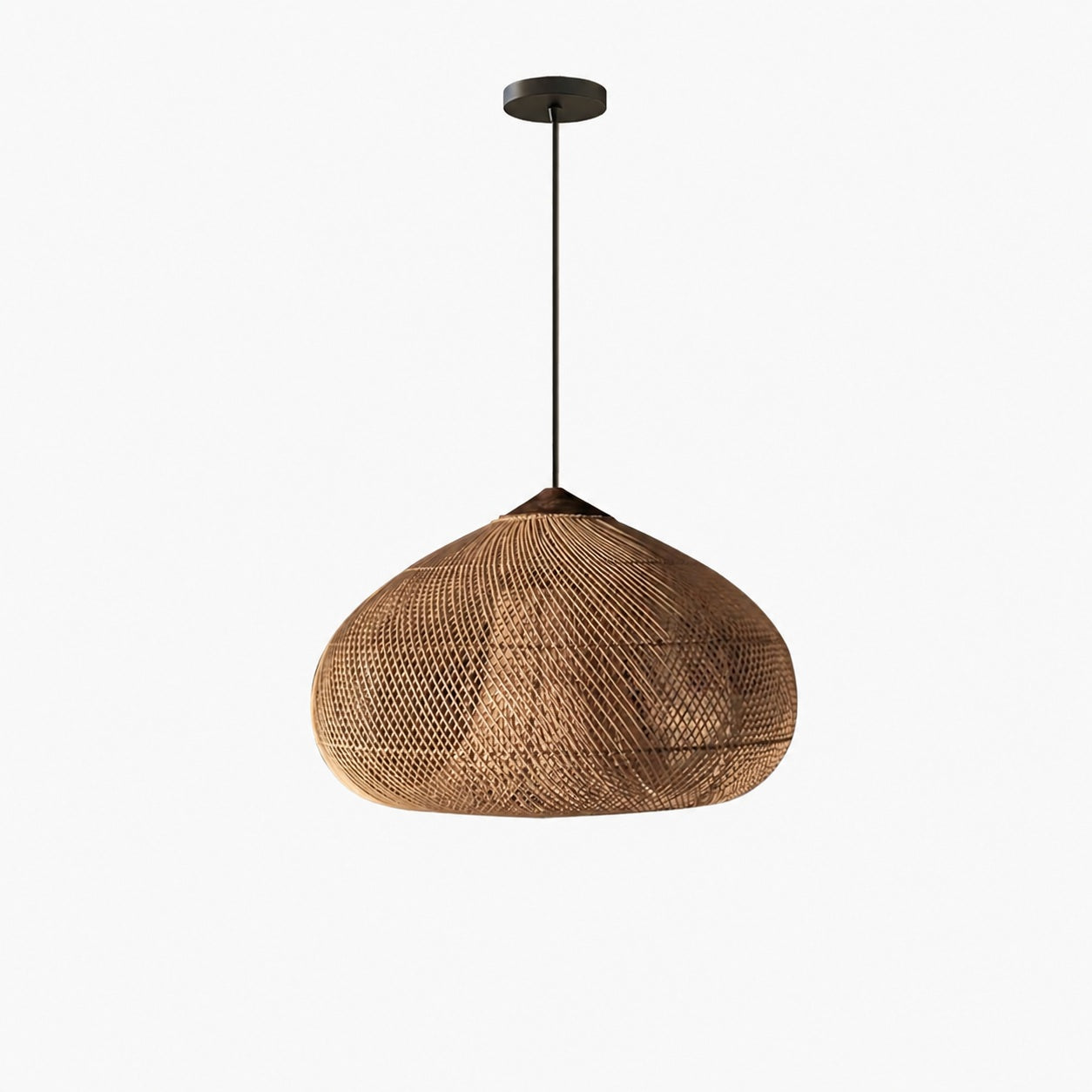 Harp Braided Rattan Pendant Lamp