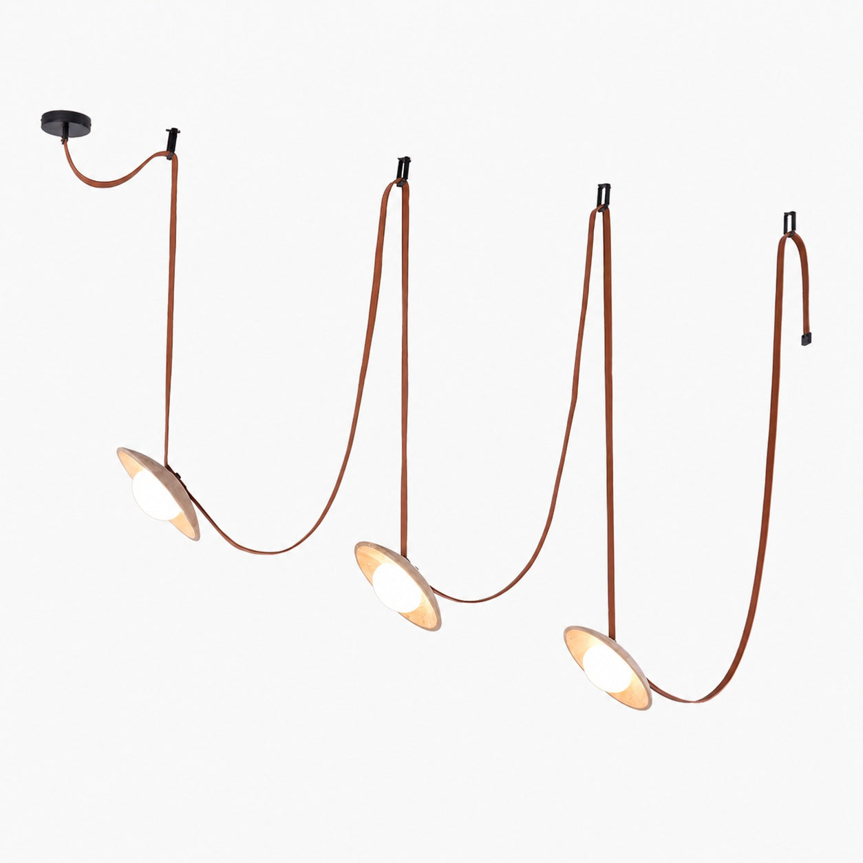 Light Rail Leather Pendant Lamp