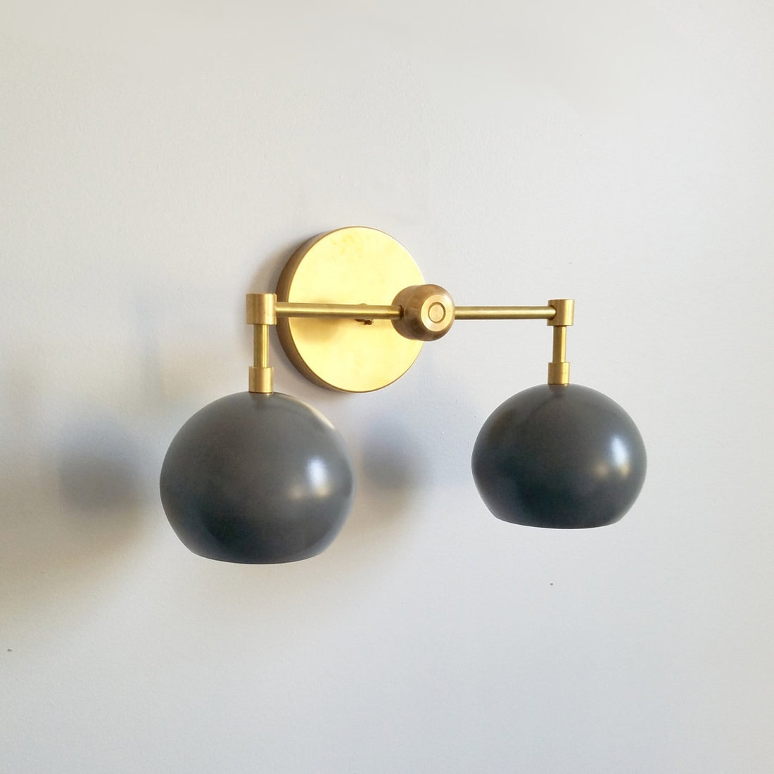 Grey Shades Loa Sconce - Double Head Vanity Bathroom Wall Light