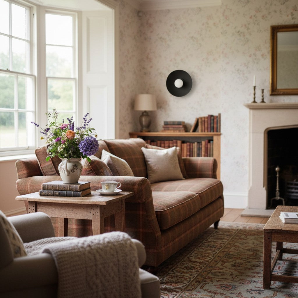 Radiro Globe Geometric Metal Sconce – Transitional Style Accent Light for Bathrooms