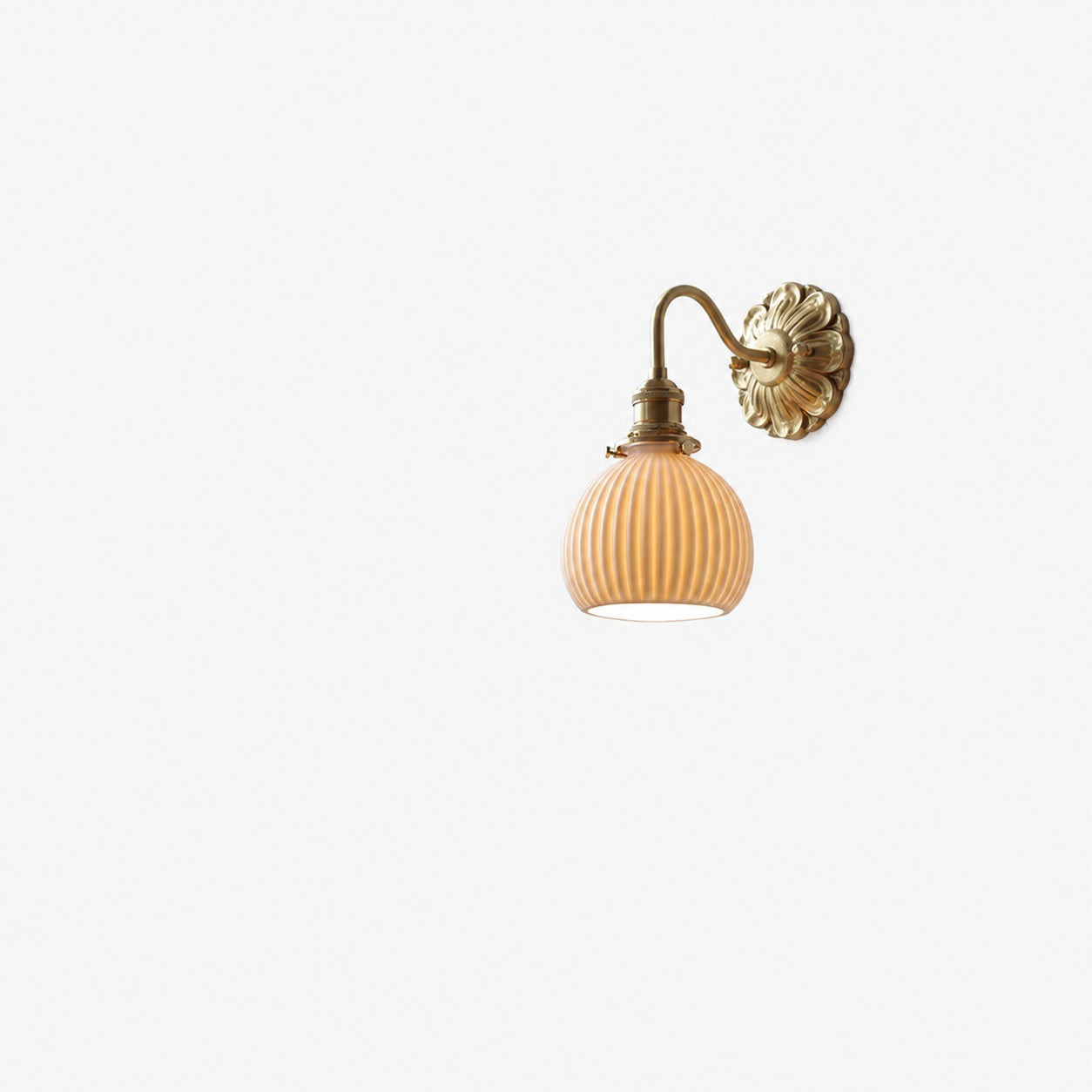 Brass Ceramic Wall Light