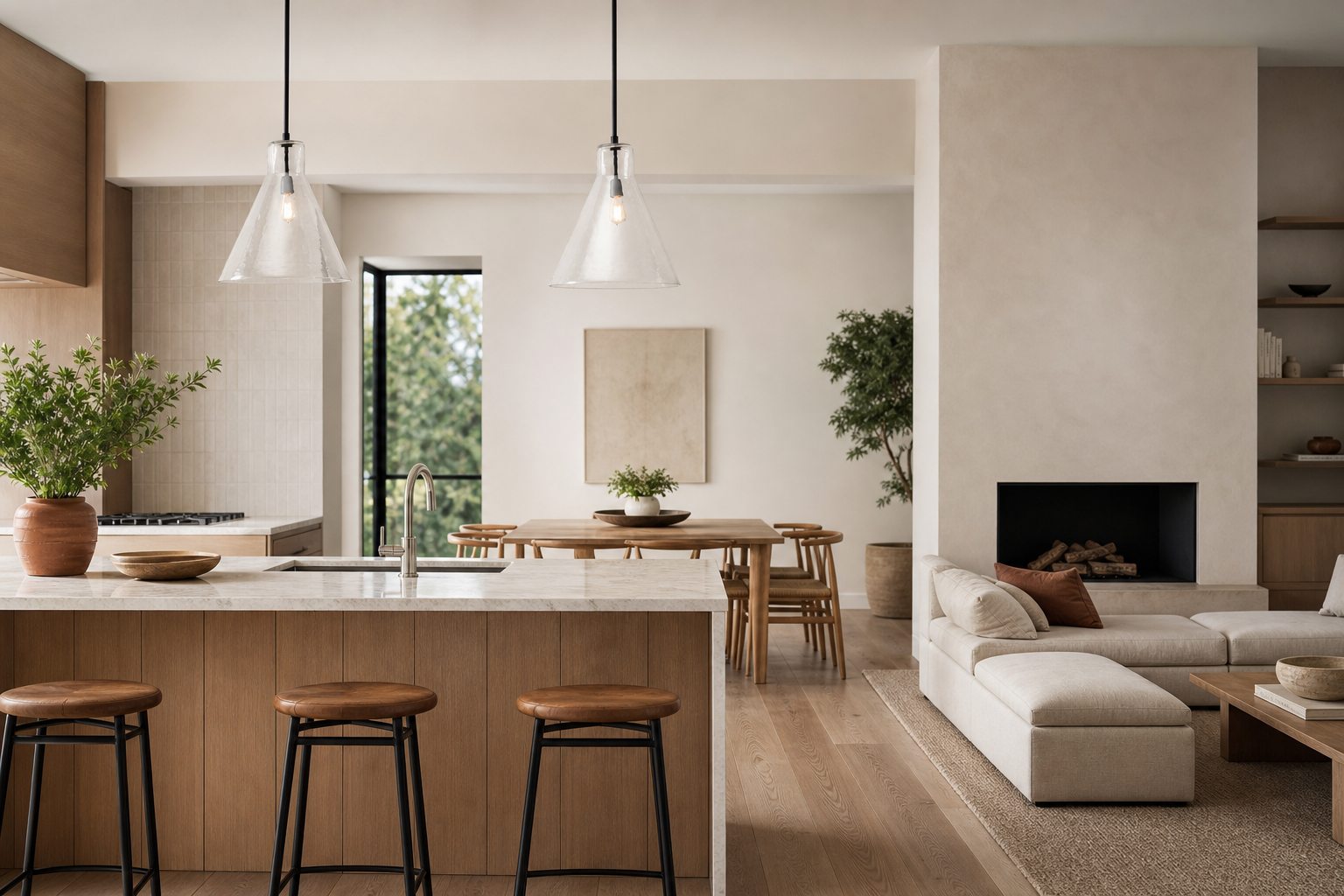 Glavira Recycled Glass Pendant Collection - Modern Kitchen Lighting