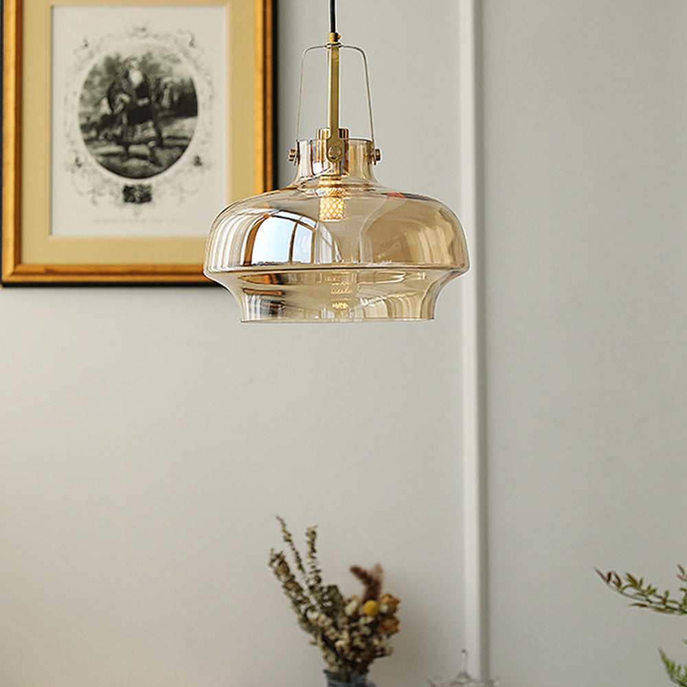 Modern Unique Shaped Fish Tank Glass Pendant Light