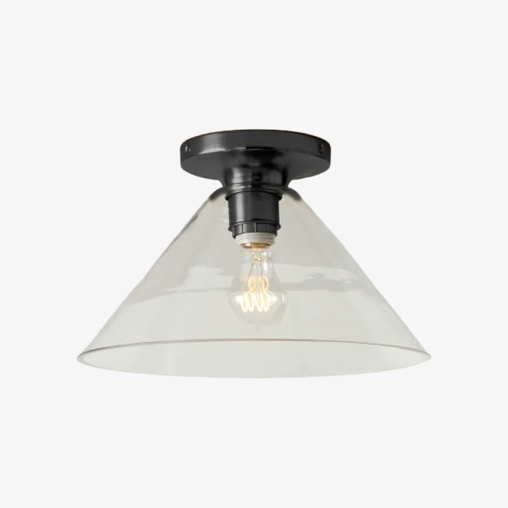 Conica Cone Flush Mount – Glass Ceiling Light for Modern Spaces