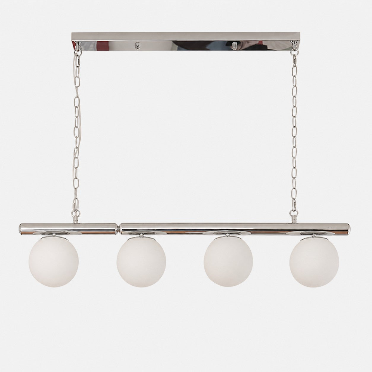 White globe 100 cm Bauhaus chandelier product view