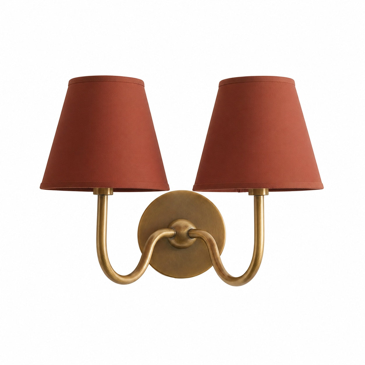 Luvora Vintage Pleated Shade Wall Lamp - Modern Brass Linen Wall Lighting
