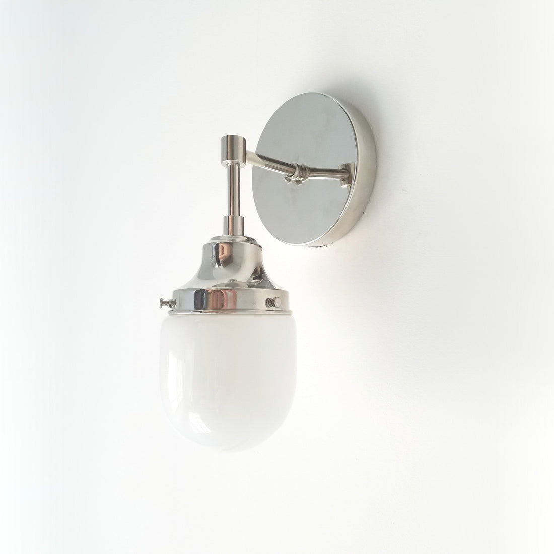 Acorn-Shaped Wall Light - Hand-Blown Glass Sconce