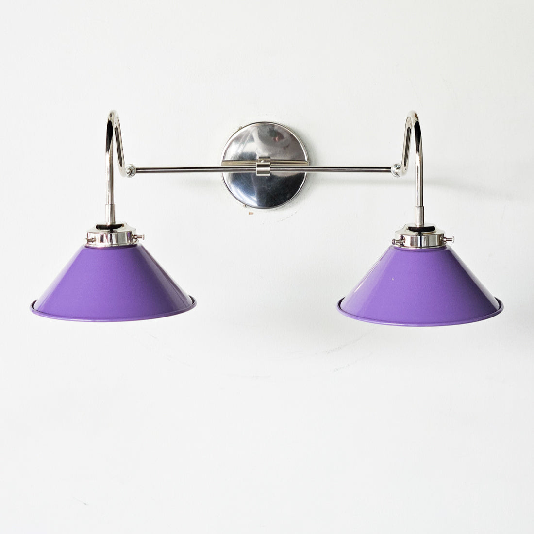 Various Colors Double Wall Sconce Light - Elegant Cone Shade