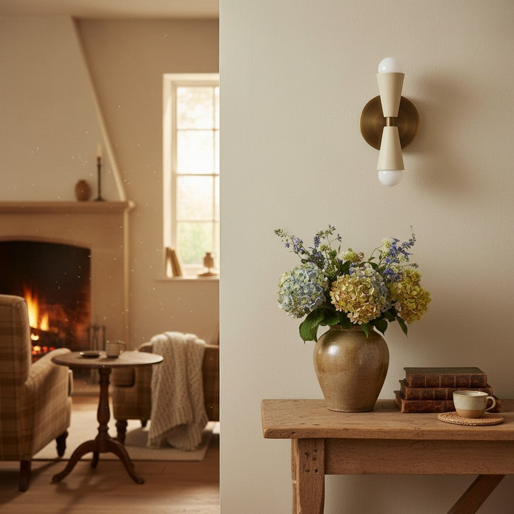 Pyralis Cone Modern Tapered Wall Light – Minimalist Design for Bathroom or Bedroom