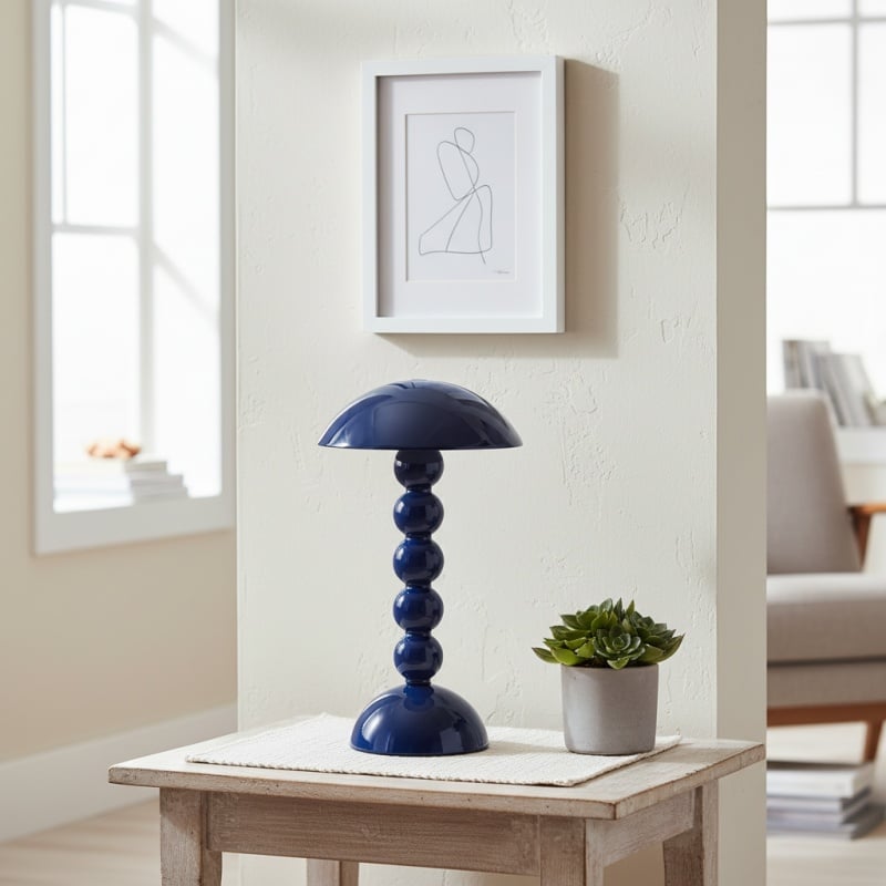 Modo LED Table Lamp – Orb-Stacked Base Mushroom Shade Perfect for Living Room or Bedroom