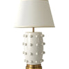 Retro Tapered Shade Ceramic Dot Table Lamp