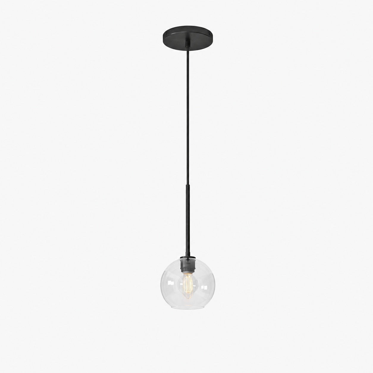 Selvion Sculptural Globe Pendant Light - Modern Glass Pendant Lamp - Sleek Design