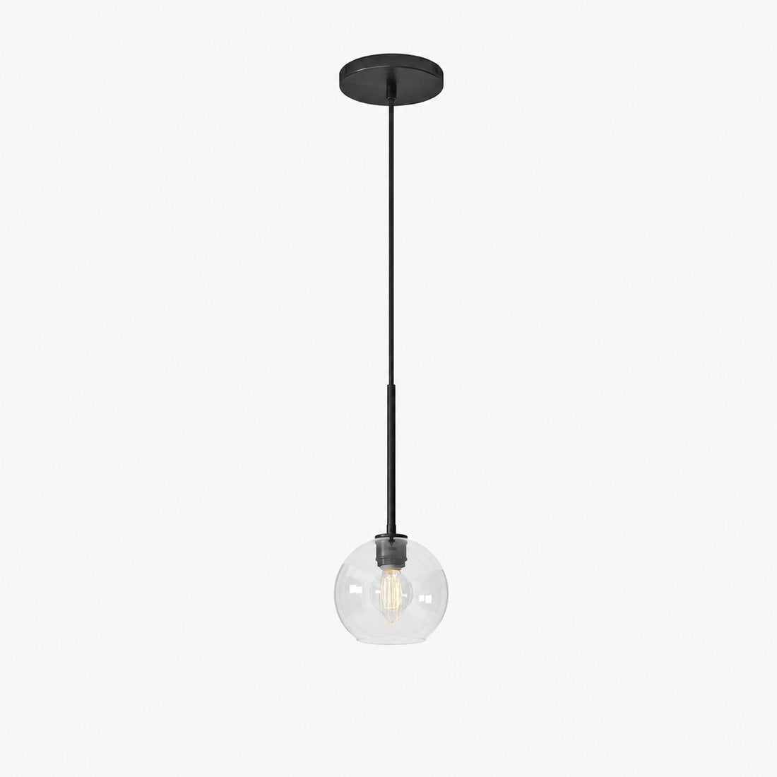 Selvion Sculptural Globe Pendant Light - Modern Glass Pendant Lamp - Sleek Design
