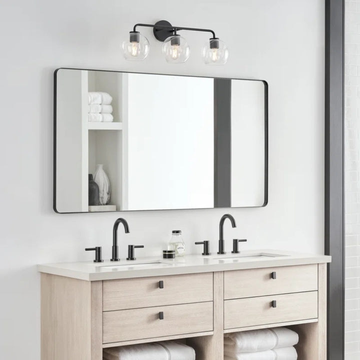 Bubble 3 Light Vanity Light - Glass Globe Shades Bathroom Wall Light