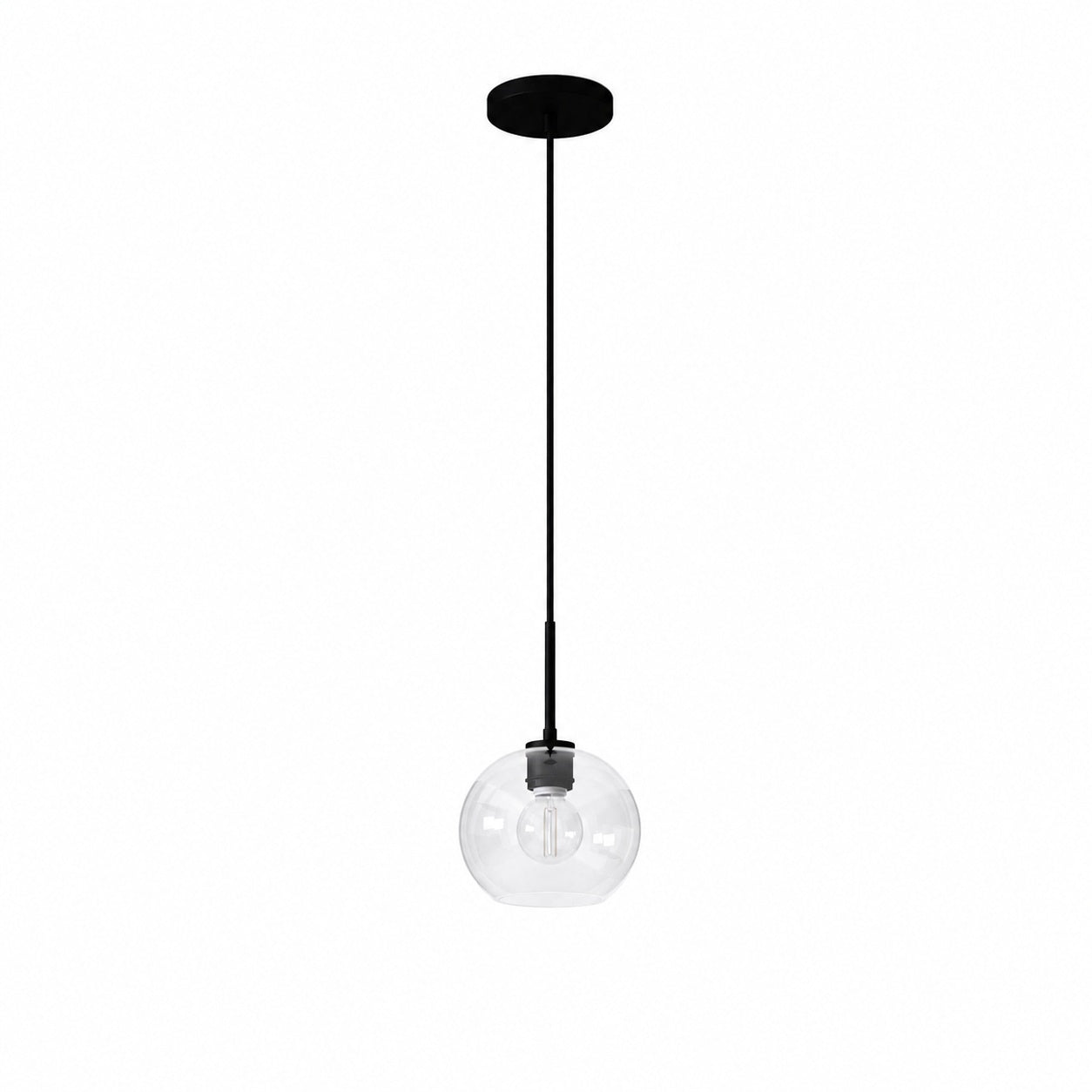 Selvion Sculptural Globe Pendant Light - Modern Glass Pendant Lamp - Sleek Design