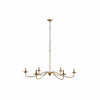 Reticula Open Iron Frame Chandelier - Indoor and Outdoor Hanging Light for Dining Room Living Room Entry